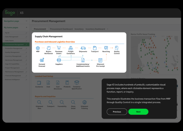 Sage X3 Product Tour Preview